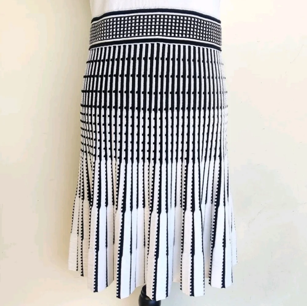 NWTCTed Baker US 16 white black cocktail STREACH Dress - Picture 8 of 15